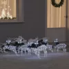 LED rénszarvasok 6 pcs Fehér 45 x 19 x 65 cm szövet