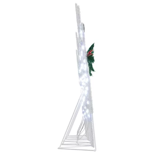  LED rénszarvasok 6 pcs Fehér 45 x 19 x 65 cm szövet