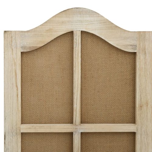  4 paneles barna szövet paraván 140 x 165 cm