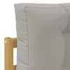  Kültéri kanapé szett párnával Fehér 79 x 79 x 37 cm Poliészter
