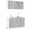  Konyhaszekrény garnitúra fiókkal Lyon 4 pcs Szürke sonoma