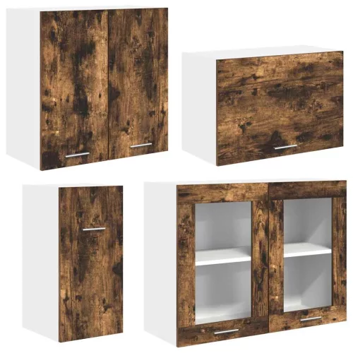  Konyhaszekrény szett fiókkal Lyon 8 pcs Füstölt tölgy Faanyag