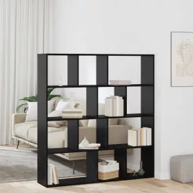  Könyvespolc Fekete tölgy 132 x 29 x 141,5 cm Faanyag