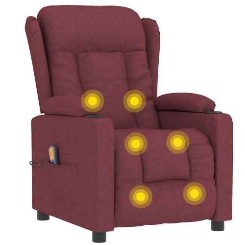  bordó szövet masszázsfotel