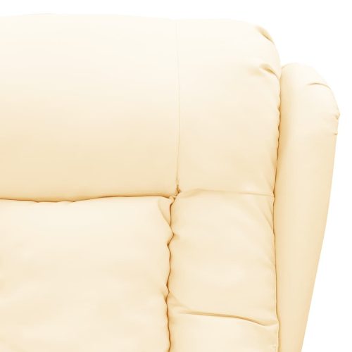  krémszínű műbőr masszázsfotel