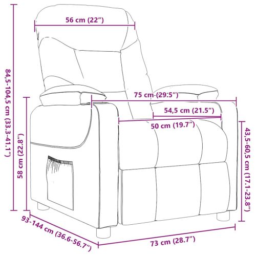  krémszínű szövet masszázsfotel
