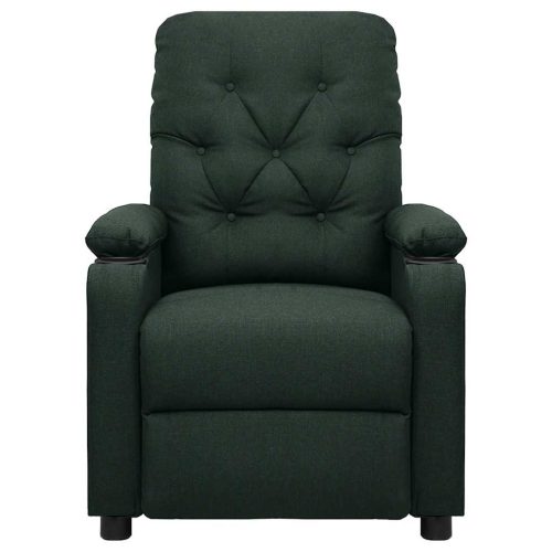  sötétzöld szövet masszázsfotel