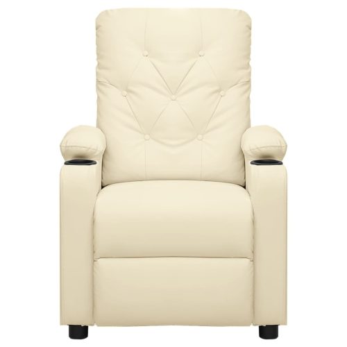  krémszínű műbőr masszázsfotel