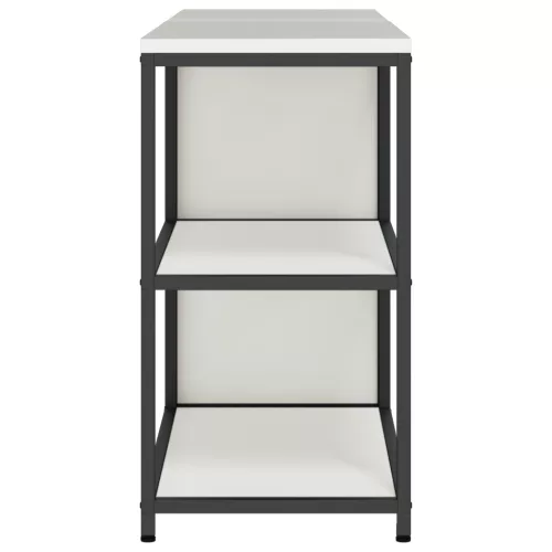  Konyhai Tároló Készlet polcokkal tárolóval ajtóval Állítható 2 pcs Fehér 150 x 50 x 92 cm