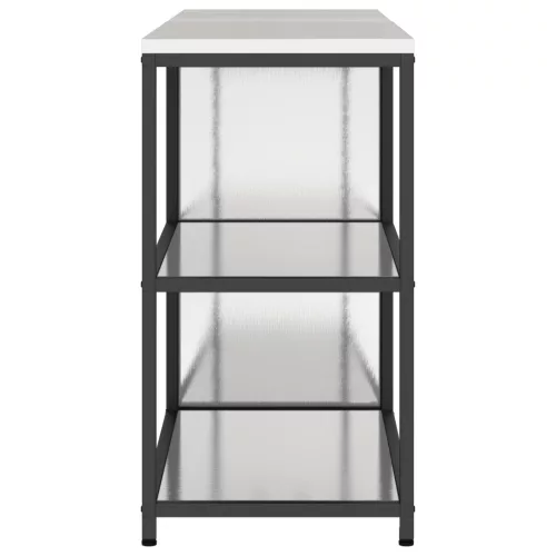  Konyhai Tároló Készlet polcokkal tárolóval ajtóval Állítható 2 pcs Ezüst 150 x 50 x 92 cm