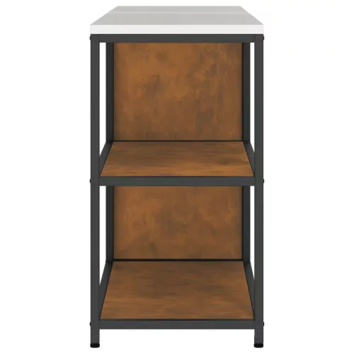  Konyhai Tároló Készlet polcokkal tárolóval ajtóval Állítható 2 pcs Rozsdás 150 x 50 x 92 cm