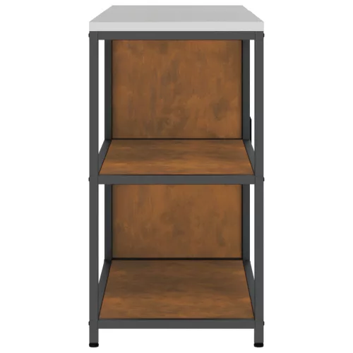  Konyhai Tároló Készlet polcokkal tárolóval ajtóval Állítható 2 pcs Rozsdás 150 x 50 x 92 cm