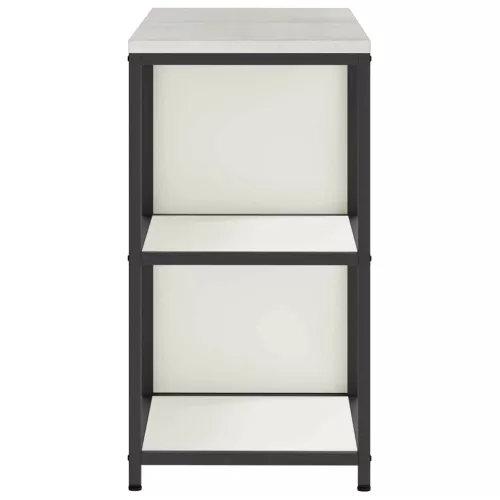  Konyhai Tároló Készlet polcokkal tárolóval ajtóval Állítható 2 pcs Fehér 150 x 50 x 92 cm