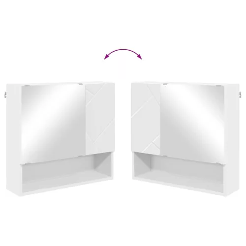  Fürdőszoba bútor szett 2 pcs Fehér 61 x 35 x 64 cm Faanyag