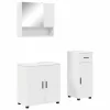  Fürdőszoba bútor szett 3 pcs Fehér 61 x 35 x 64 cm Faanyag