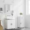  Fürdőszoba bútor szett 3 pcs Fehér 61 x 35 x 64 cm Faanyag