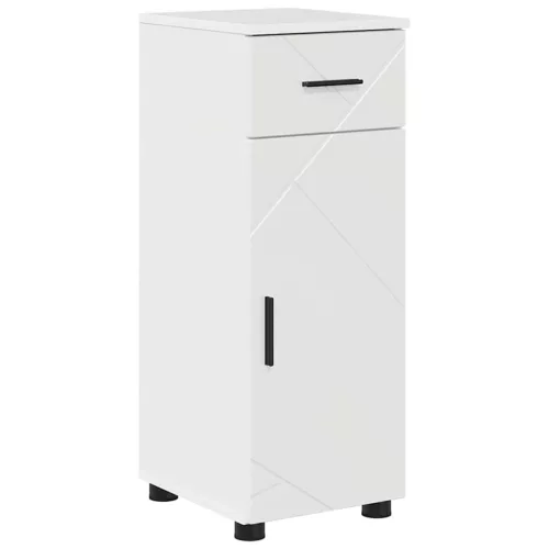  Fürdőszoba bútor szett 5 pcs Magasfényű fehér 61 x 35 x 64 cm