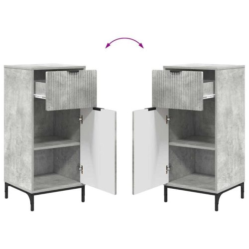  Fürdőszoba bútor szett 2 pcs Beton szürke 39.5 x 36 x 88 cm