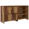  Széf polcokkal ajtóval 2 pcs Régi fa 70 x 41 x 75 cm Faanyag