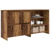  Széf polcokkal ajtóval 2 pcs Régi fa 70 x 41 x 75 cm Faanyag