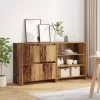  Széf polcokkal ajtóval 2 pcs Régi fa 70 x 41 x 75 cm Faanyag