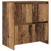  Széf polcokkal ajtóval 2 pcs Régi fa 70 x 41 x 75 cm Faanyag