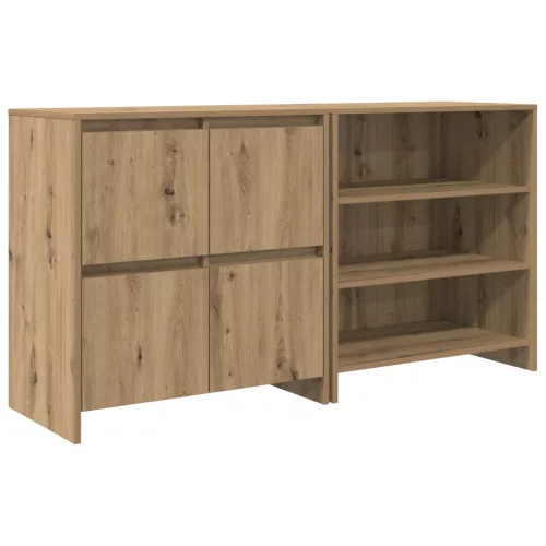  Széf polcokkal ajtóval 2 pcs kézműves tölgy 70 x 41 x 75 cm Faanyag