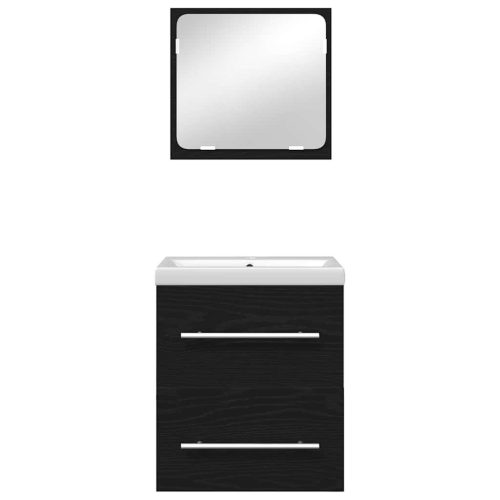  Fürdőszoba bútor szett 2 pcs kézműves tölgy 41 x 38.5 x 48 cm