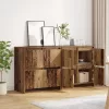  Széf ajtóval 2 pcs Régi fa 70 x 41 x 75 cm Faanyag