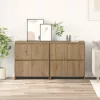  Széf ajtóval 2 pcs kézműves tölgy 70 x 41 x 75 cm Faanyag