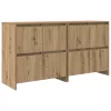  Széf ajtóval 2 pcs kézműves tölgy 70 x 41 x 75 cm Faanyag