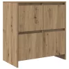  Széf ajtóval 2 pcs kézműves tölgy 70 x 41 x 75 cm Faanyag