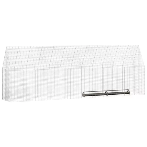  Csirkeketrec 2 pcs Ezüst 600 x 100 x 210 cm Horganyzott acél