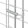  Csirkeketrec 2 pcs Ezüst 600 x 100 x 210 cm Horganyzott acél
