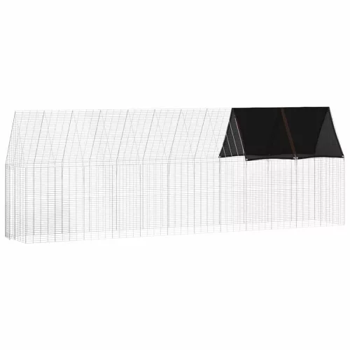  Csirkeketrec 2 pcs Ezüst 600 x 100 x 210 cm Horganyzott acél