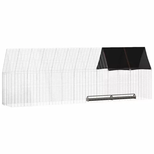  Csirkeketrec 2 pcs Ezüst 600 x 100 x 210 cm Horganyzott acél