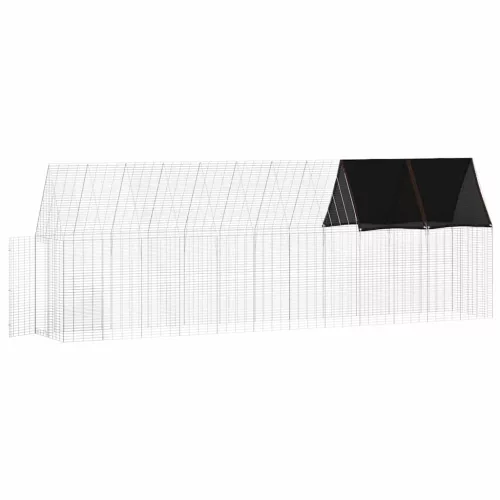  Csirkeketrec 2 pcs Ezüst 600 x 100 x 210 cm Horganyzott acél
