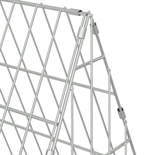  Csirkeketrec Ezüst 110 x 55 x 55 cm Horganyzott acél