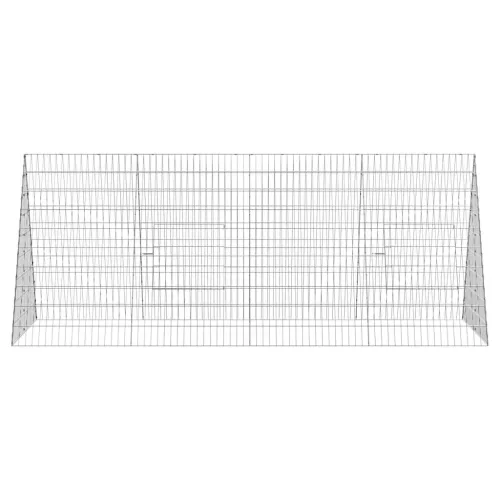  Csirkeketrec Ezüst 215 x 100 x 85 cm Horganyzott acél