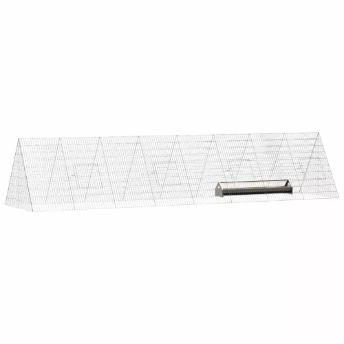  Csirkeketrec Ezüst 430 x 100 x 85 cm Horganyzott acél