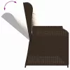  Kerti pad párnával Barna Poli rattan