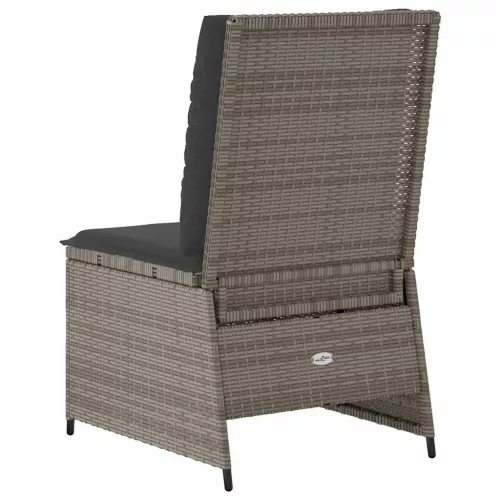  Kerti kanapé párnával Szürke Poli rattan