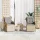  Kerti pad párnával 2 pcs Bézs Poli rattan