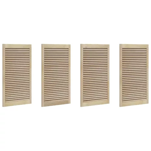  Szekrényajtók 4 pcs Barna 110 x 59.5 x 2.1 cm Tömör fenyőfa