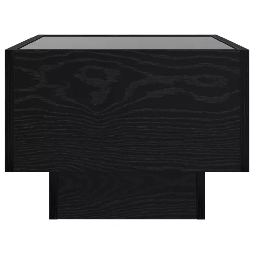  Tárolószekrény Musta tammi 40 x 40 x 30 cm Műanyag fa, Üveg