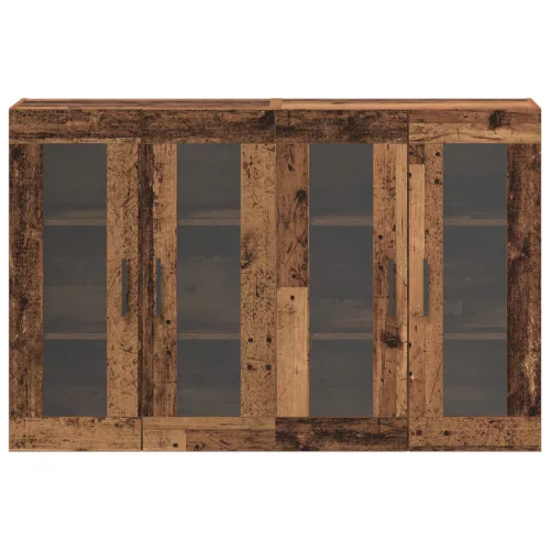  Fali Szekrények 2 db Régi Fa 69,5 x 34 x 90 cm