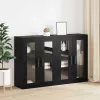  Fali Szekrények 2 pcs Musta tammi 69.5 x 34 x 90 cm Faanyag