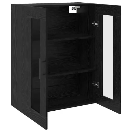  Fali Szekrények 2 pcs Musta tammi 69.5 x 34 x 90 cm Faanyag