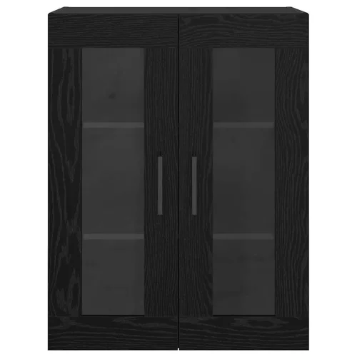  Fali Szekrények 2 pcs Musta tammi 69.5 x 34 x 90 cm Faanyag