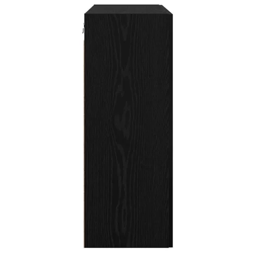  Fali Szekrények 2 pcs Musta tammi 69.5 x 34 x 90 cm Faanyag